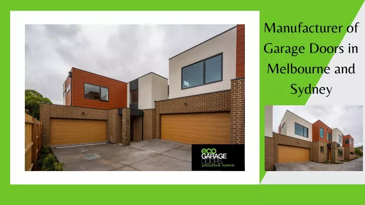 manufacturer of garage doors in melbourne