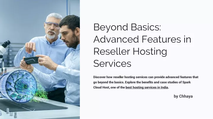 beyond basics advanced features in reseller