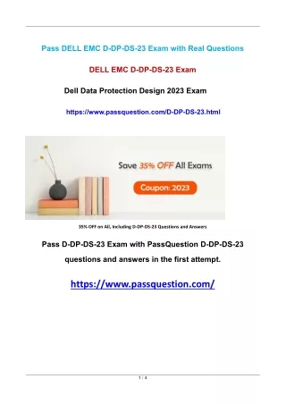 pass dell emc d dp ds 23 exam with real questions