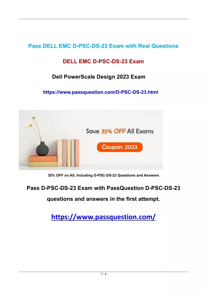 pass dell emc d psc ds 23 exam with real questions