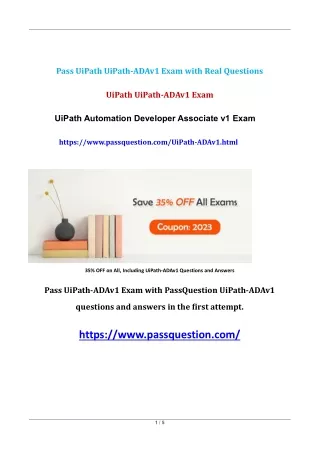 pass uipath uipath adav1 exam with real questions