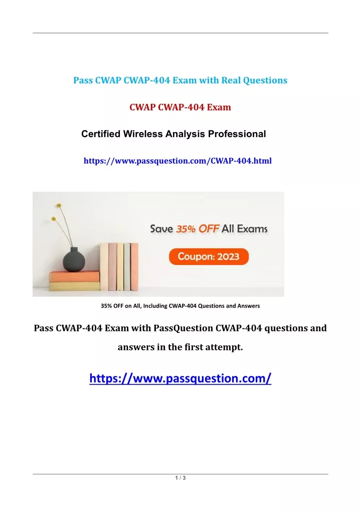 pass cwap cwap 404 exam with real questions