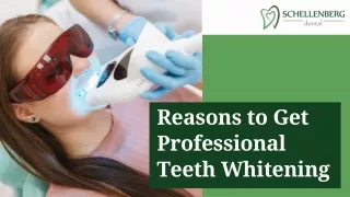 Unveiling the Brighter Smile: Compelling Reasons for Professional Teeth Whitenin