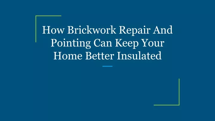 how brickwork repair and pointing can keep your