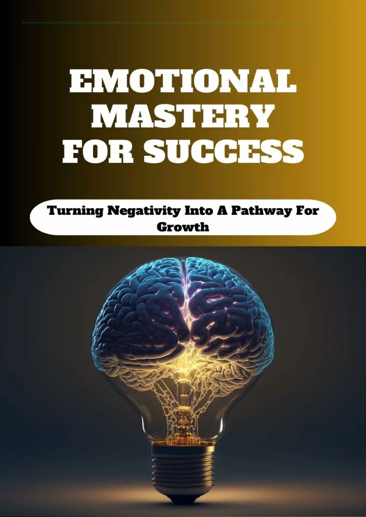 download pdf emotional mastery for success