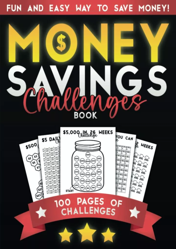 pdf download money savings challenges book