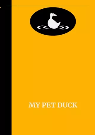 PDF/✔READ❤/✔Download⭐  My Pet Duck: Handy 6'x9' Decoy Passwords Hardcover Book 1