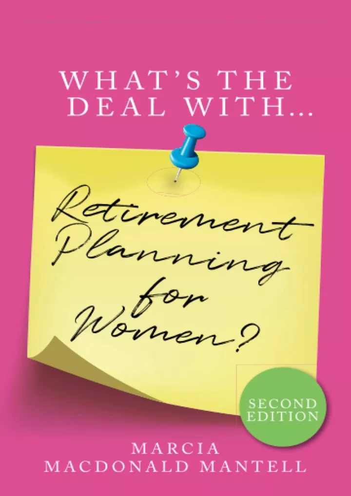 pdf what s the deal with retirement planning