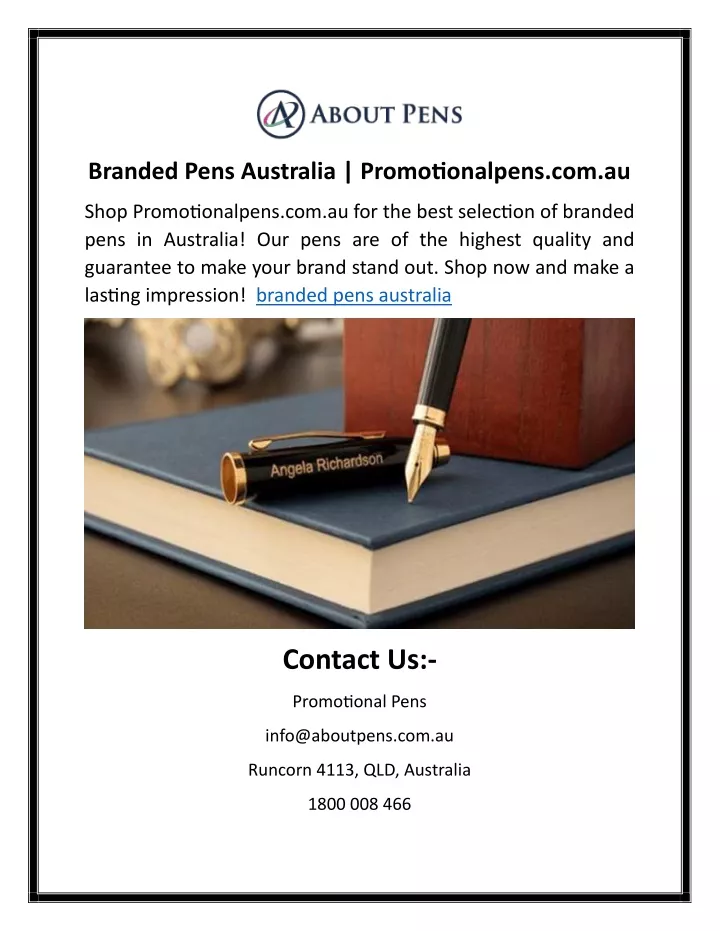 branded pens australia promotionalpens com au