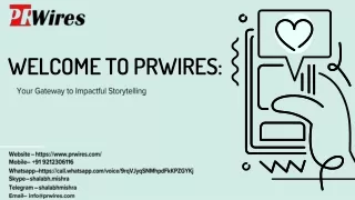 welcome to prwires