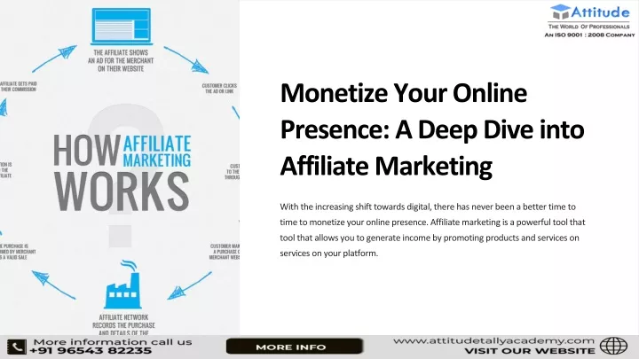 monetize your online presence a deep dive into
