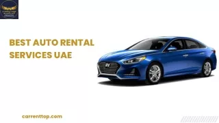 Best Auto Rental Services UAE