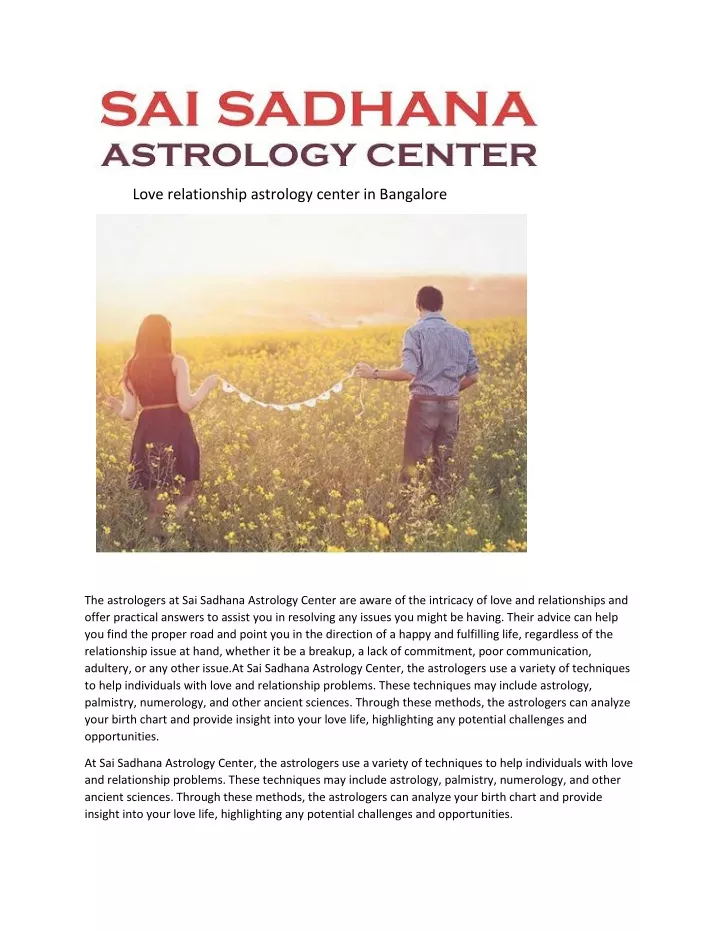 love relationship astrology center in bangalore