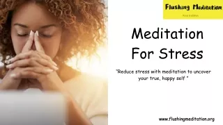 Meditation For Stress