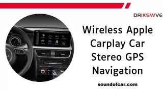 Wireless Apple Carplay Car Stereo GPS Navigation