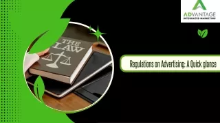 regulations on advertising a quick glance