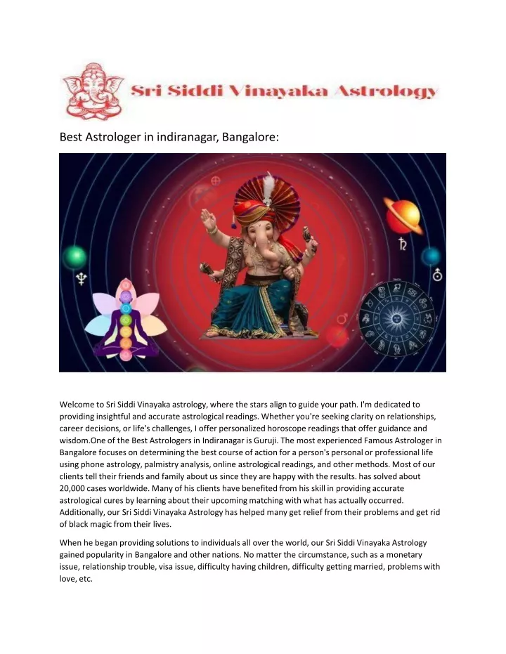 best astrologer in indiranagar bangalore