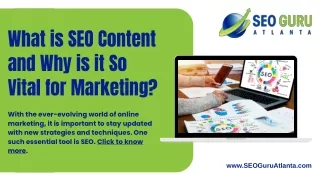 Understanding the Significance of SEO Content in Marketing
