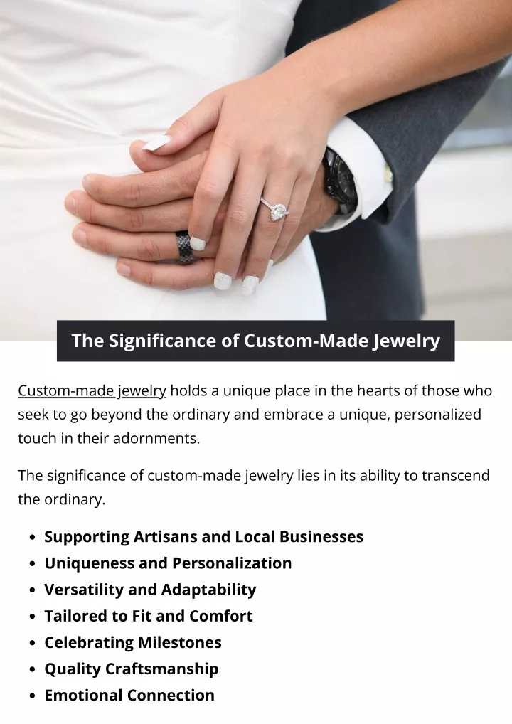 the significance of custom made jewelry