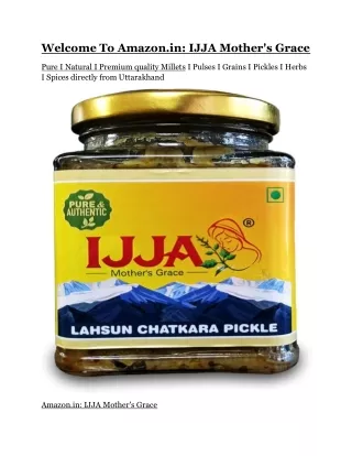 welcome to amazon in ijja mother s grace