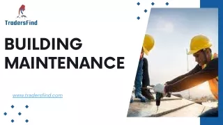 Building Maintenance Services in UAE - TradersFind