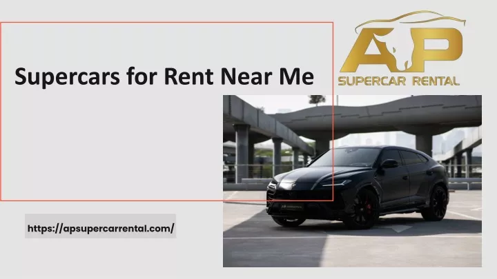 supercars for rent near me