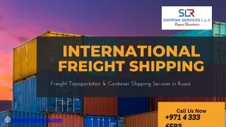 International Freight Shipping & Container services in Russia