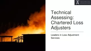 Chartered Loss Adjuster - Technical Assessing