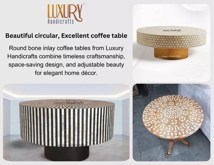 beautiful circular excellent coffee table