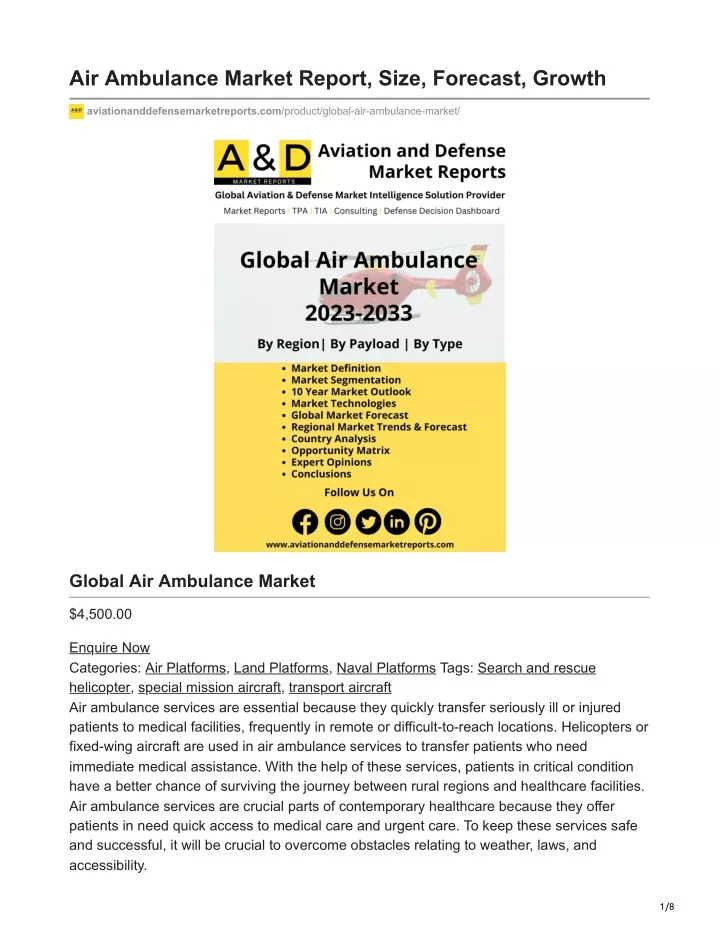 air ambulance market report size forecast growth