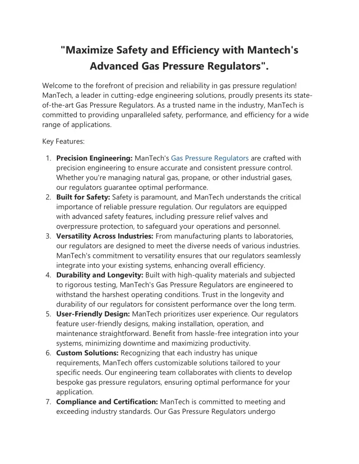 maximize safety and efficiency with mantech