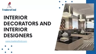 Interior Decorators and Interior Designers in UAE