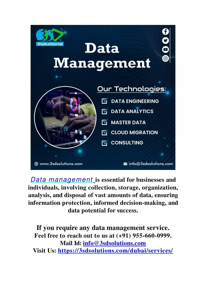 data management is essential for businesses