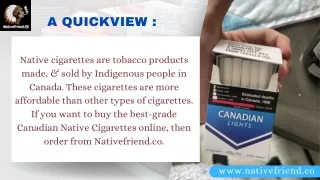 Buy Canadian Native Cigarettes Online Premium Native Cigarettes at Honest Prices