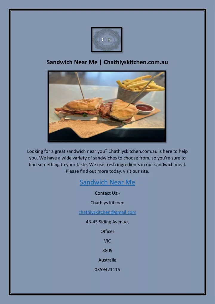 sandwich near me chathlyskitchen com au