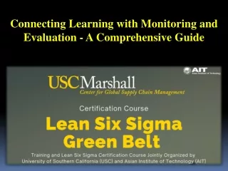 Connecting Learning with Monitoring and Evaluation - A Comprehensive Guide