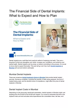 The Financial Side of Dental Implants_ What to Expect and How to Plan.docx