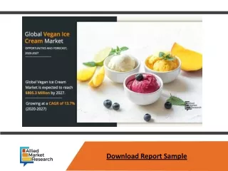 Vegan Ice Cream Market Size, Trends, Company Coverage and Forecasts 2027