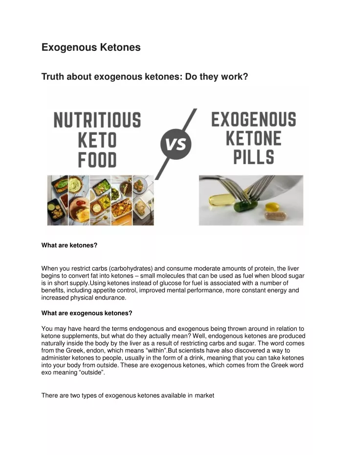 exogenous ketones truth about exogenous ketones