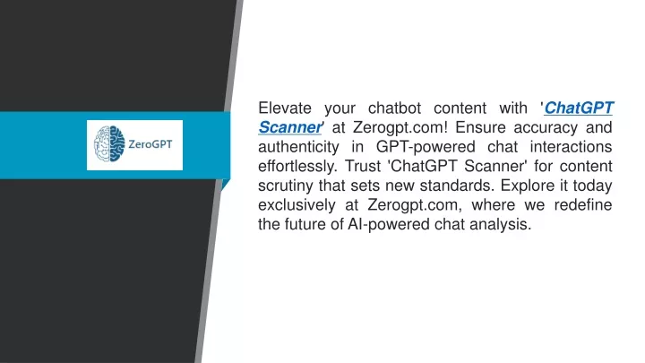 elevate your chatbot content with chatgpt scanner