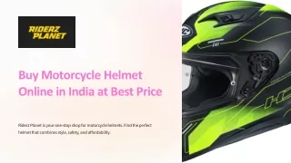 Buy an Amazing and Safety Motorcycle helmet online at Best Price from Riderzplanet