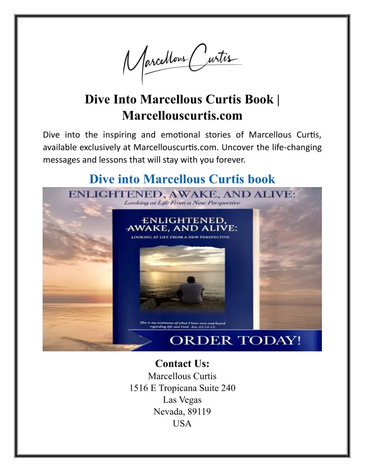 dive into marcellous curtis book marcellouscurtis