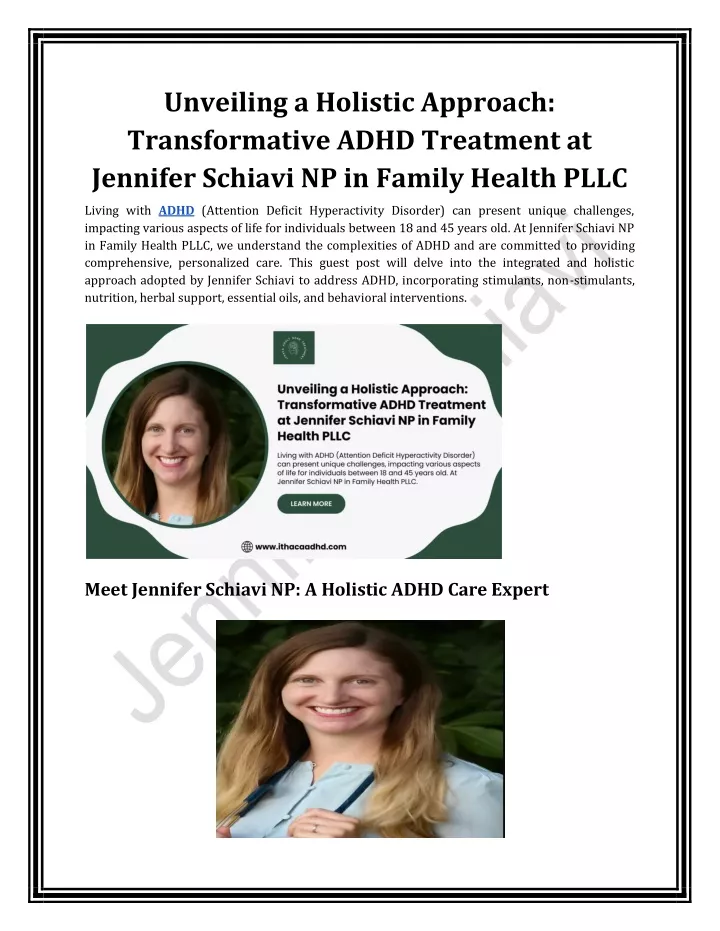 unveiling a holistic approach transformative adhd