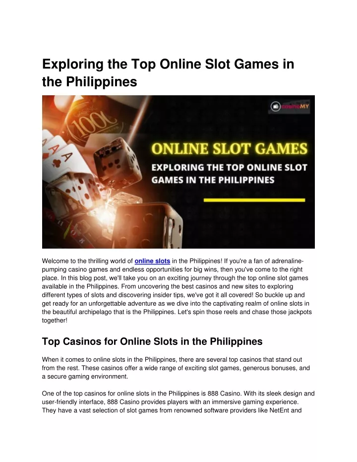 exploring the top online slot games