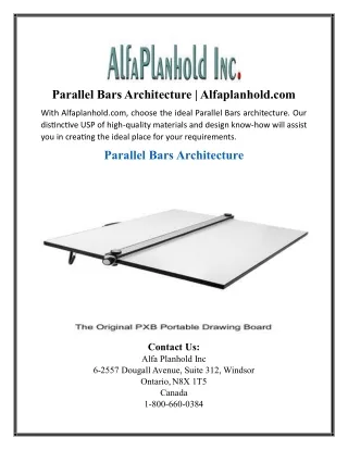 Parallel Bars Architecture | Alfaplanhold.com