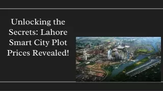 unlocking the secrets lahore smart city plot