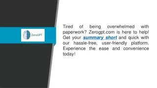 tired of being overwhelmed with paperwork zerogpt