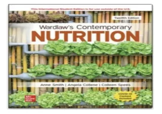 [PDF] Download⚡️ ISE Wardlaw's Contemporary Nutrition (ISE HED MOSBY NUTRITION)