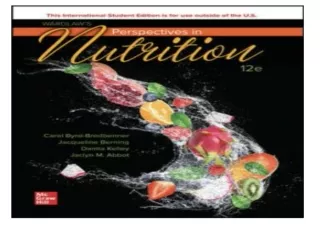 Read❤️ [PDF] Byrd-Bredbenner, C: ISE Wardlaw's Perspectives in Nutrition