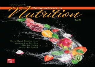 [Read❤️ Download⚡️] Loose Leaf for Wardlaw's Perspectives in Nutrition
